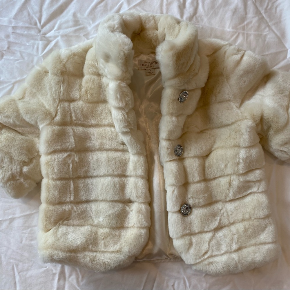 Fabulous Furs Girls Jackets, Faux Fur, Super Soft, Size Girls Medium